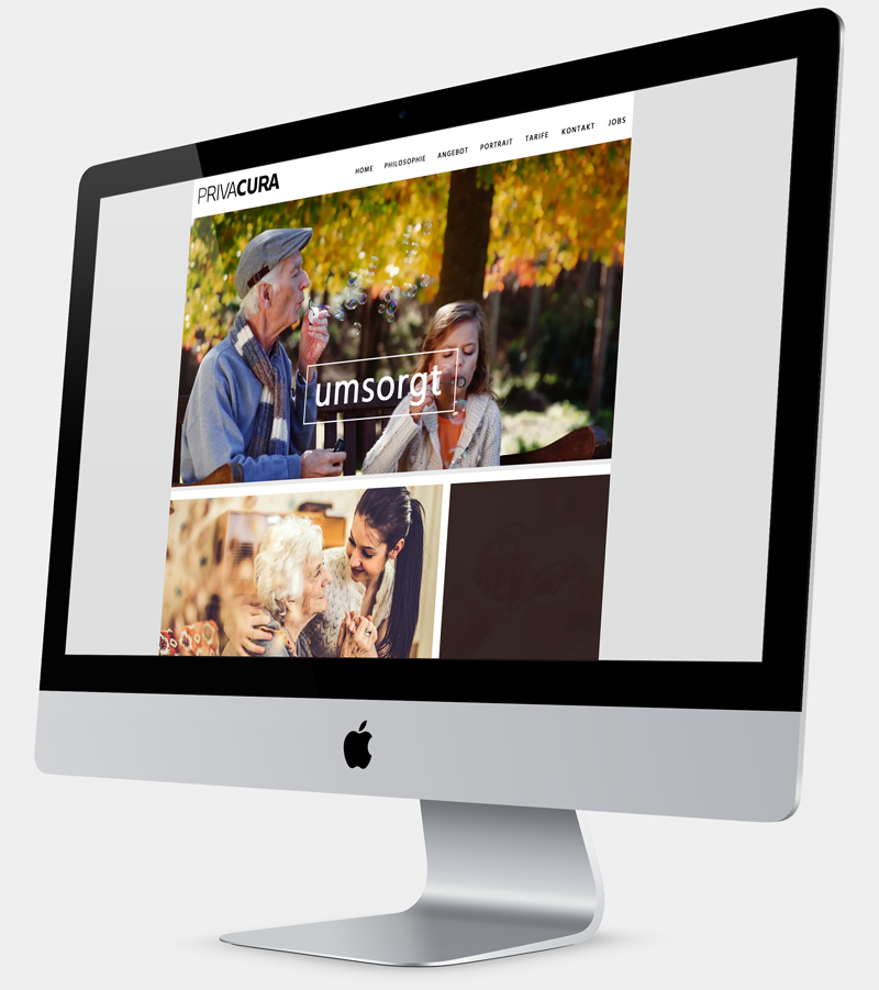 Webseite Priva Cura